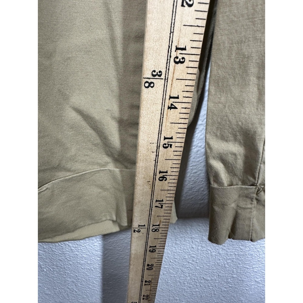 St Johns Bay‎ Capri Pants Womens 4P Khaki Beige Stretch Drawstring Cargo Pockets - Picture 6 of 7